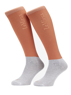 LeMieux Competition Sock 2 Pack - Apricot