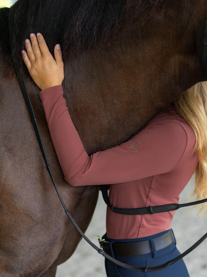Jamie Wrap-Neck Long Sleeve