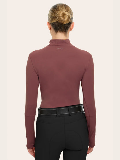 Jamie Wrap-Neck Long Sleeve