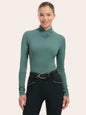 Jamie Wrap-Neck Long Sleeve