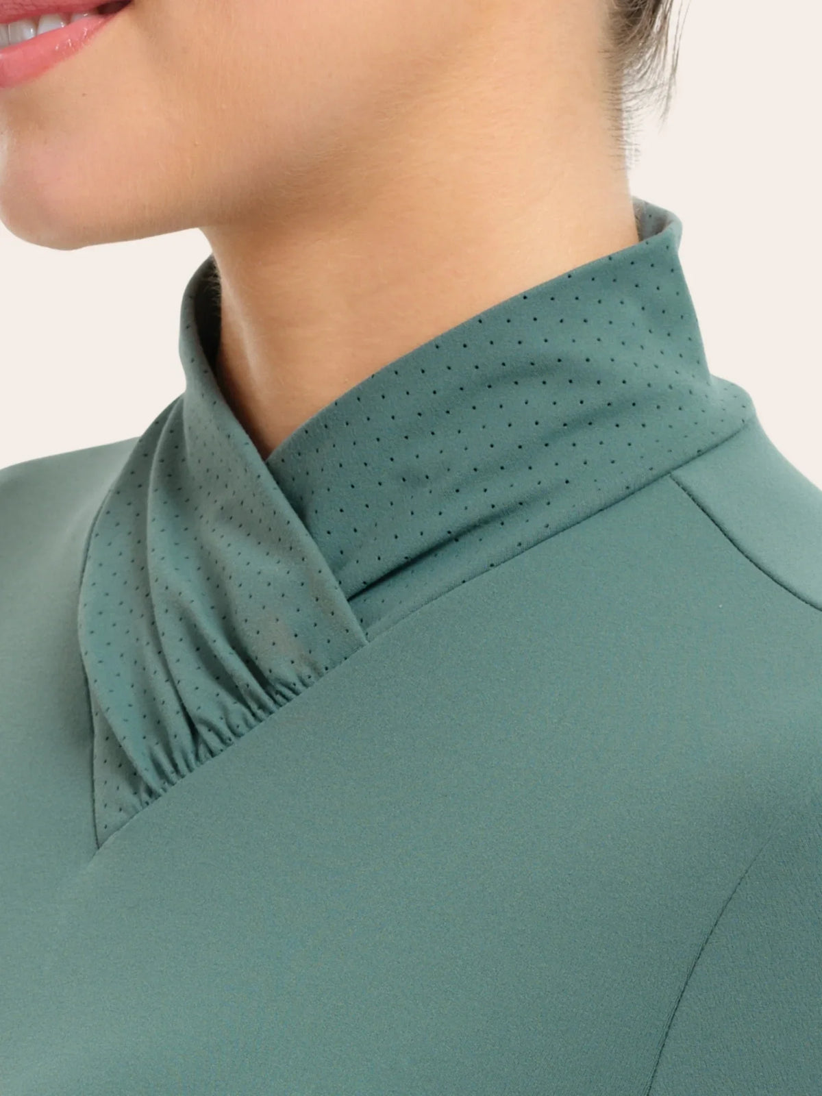 Jamie Wrap-Neck Long Sleeve