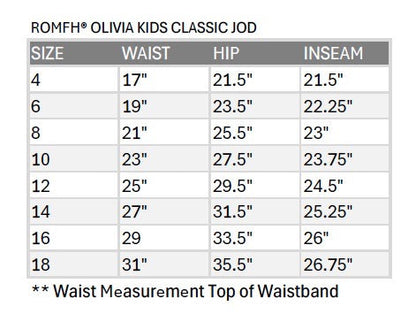ROMFH® Kids Olivia Classic Jod