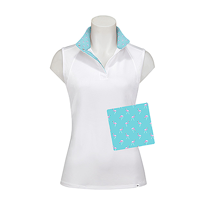 Kylie 37.5 Sleeveless Show Shirt - White