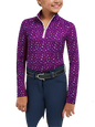 RJ Classics Libby Jr. 1/4 Zip Shirt - Plum Painted Ponies