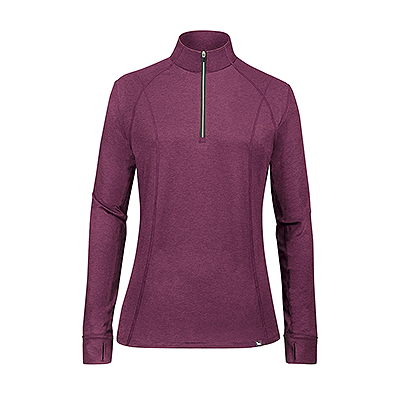 RJ Classics Logan Jr. 1/4 Zip Training Shirt - Amaranth Heather