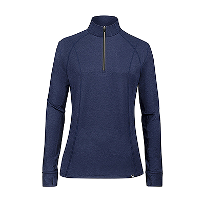 RJ Classics Logan Jr. 1/4 Zip Training Shirt - Twilight Blue Heather