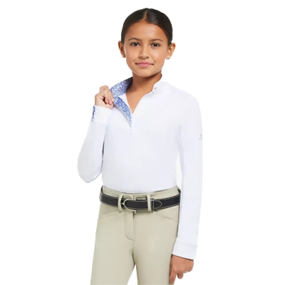 RJ Classics Tori Jr. Show Shirt - Blue Horseshoes