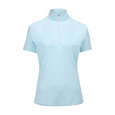 RJ Classics Winnie Short Sleeve 1/4 Zip Training Shirt - Aqua