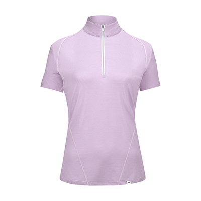 RJ Classics Winnie Short Sleeve 1/4 Zip Training Shirt - Mauve