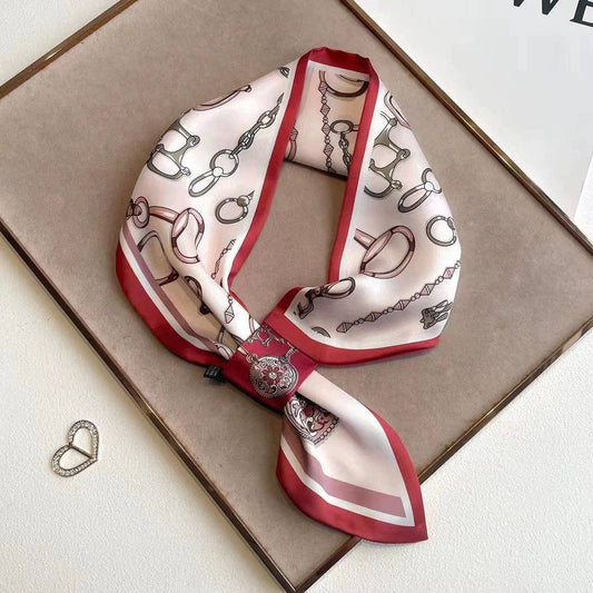 Pink Snaffle Bit Loop Scarf