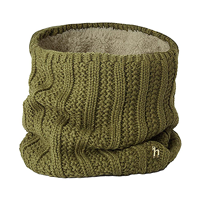 Horze Jelena Womens Knitted Neck Warmer Scarf - Fir Green