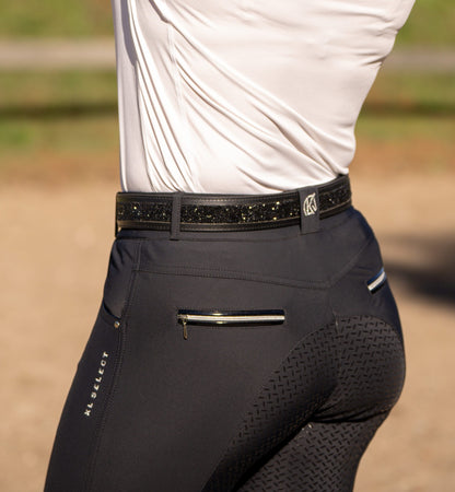 KL Select Crushed Stone Leather Belt