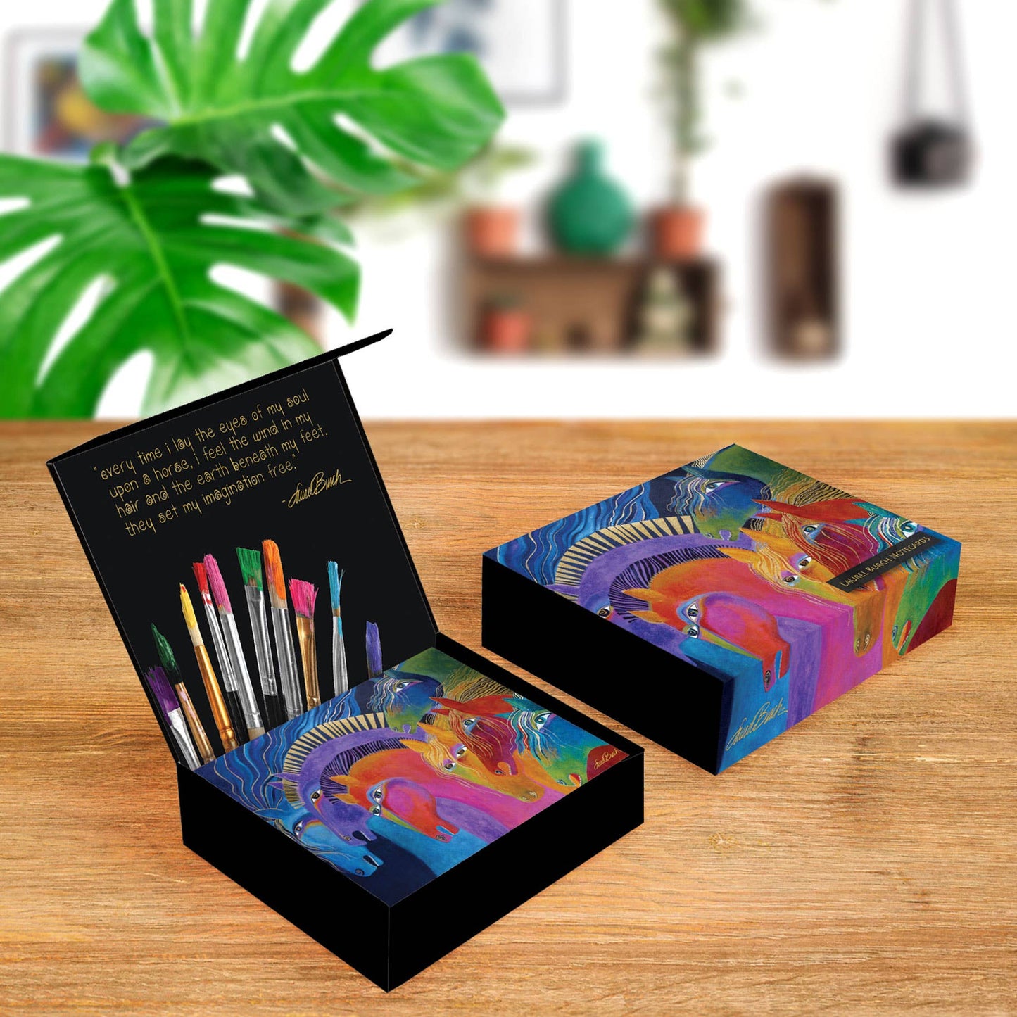 Notecards - Laurel Burch Horses - Box 16 Cards & Envelopes