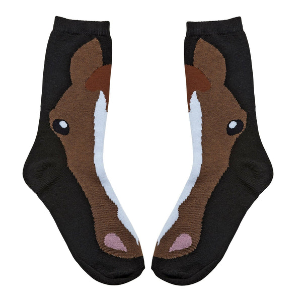 AWST Int'l Ladies'  Horse Face Crew Socks