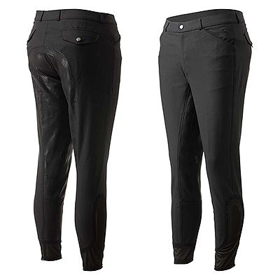 Equinavia Erik Mens Show Knee Patch Breeches - Black