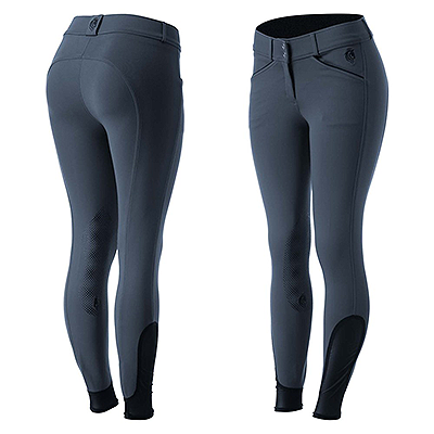 Equinavia Astrid Womens Silicone Knee Patch Breeches -  Moon Indigo Blue/Navy