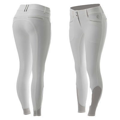 Equinavia Victoria Womens Silicone Full Seat Breeches - White