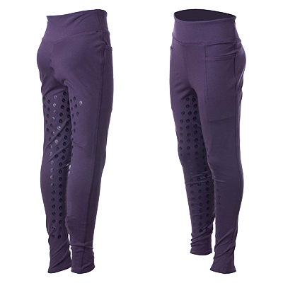 Equinavia Ronja Kids Full Grip Tights - Eggplant Purple