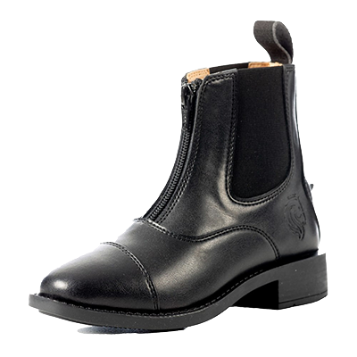 Equinavia Tilda Kids Synthetic Zip Paddock Boots - Black