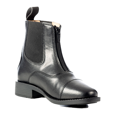Equinavia Tilda Kids Synthetic Zip Paddock Boots - Black