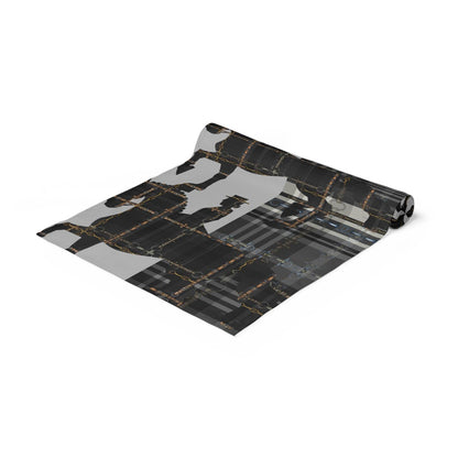 Black Equestrian Table Runner, Equestrian Dining Room