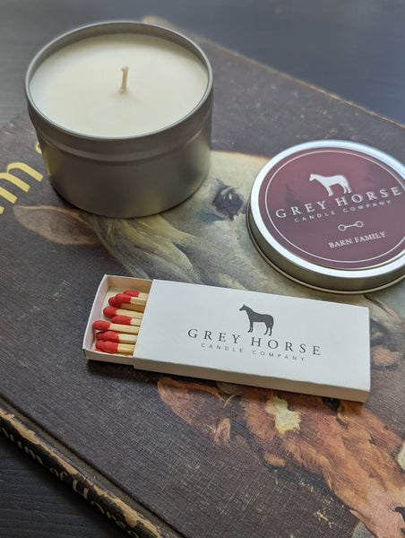 Grey Horse Candle Match Box, 10-12 Sticks
