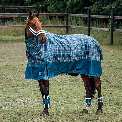 Horze Nevada Medium Weight Turnout Blanket - Legion Blue/Dress Blue