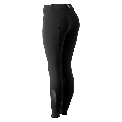 Equinavia Astrid Womens Silicone Full Seat Breeches- Black/Dusty Blue