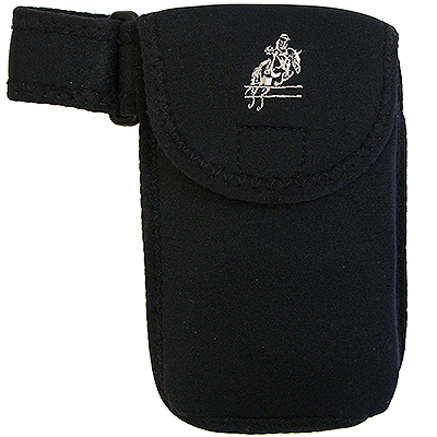 Black Cell Phone Case with Embroidery - Jumper