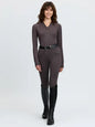 Lemieux Heritage Check Long Sleeve Base Layer Cocoa