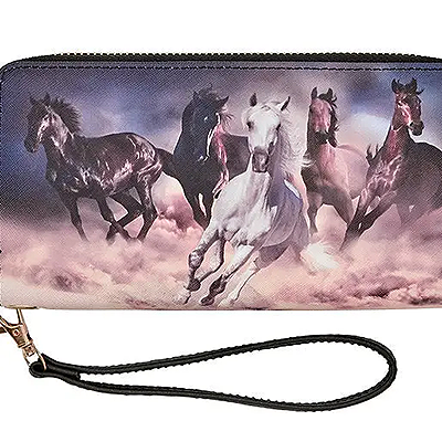 Awst Int'l Clutch Wallet - Galloping Horses