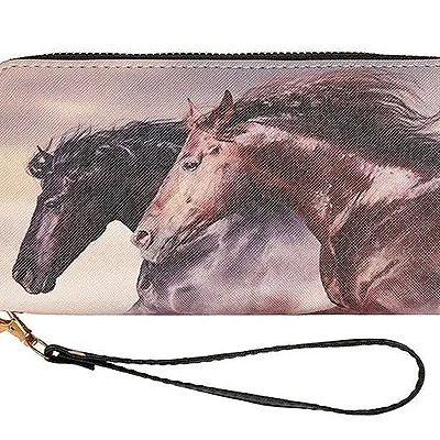 Awst Int'l Clutch Wallet- Two Horse Heads