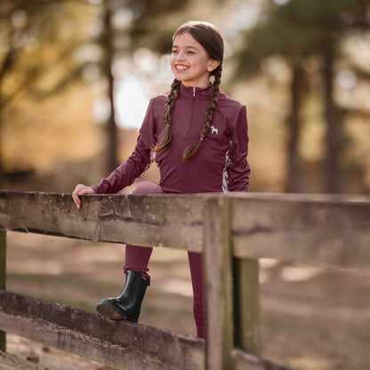 Equinavia Lena Kids Long Sleeve Quarter Zip Shirt