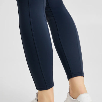 Horze Anya Womens Thermo Hybrid Full Seat Tights - Caviar