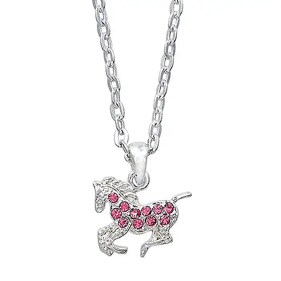 AWST Int'l Precious Pony Necklace - Pink