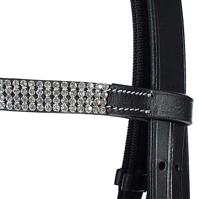 black/white pony bridle