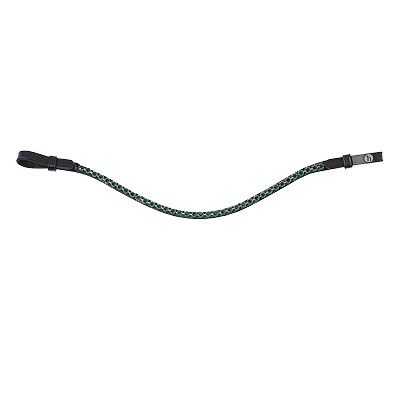 Horze Noir Browband with Crystals - Black/Dark Navy