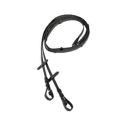 Horze Slender Web Reins - Black