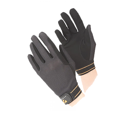 Aubrion Mesh Riding Gloves - Black
