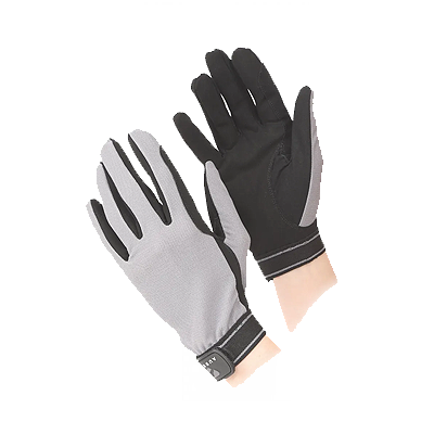 Aubrion Mesh Riding Gloves - Grey