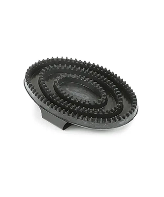 Shires Rubber Curry Comb - Black