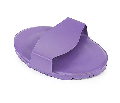 Shires Rubber Curry Comb - Purple