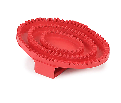 Shires Rubber Curry Comb - Red