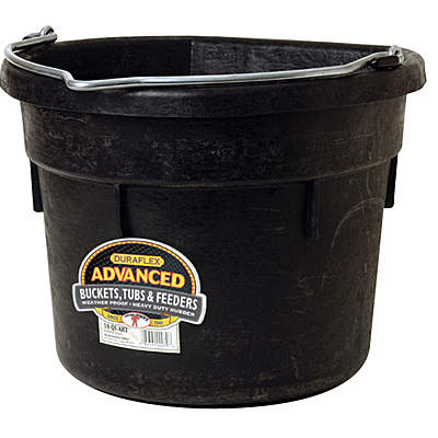 Little Giant Flat Back rubber Bucket