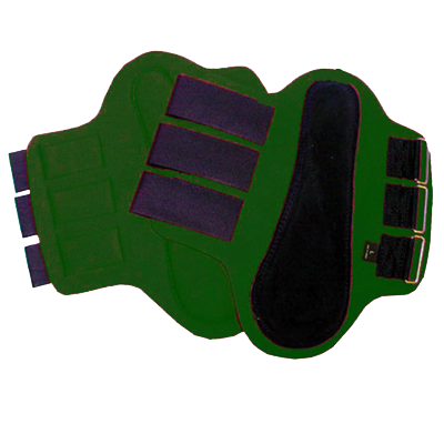 Intrepid International Neoprene Splint Boots with Black Patches - Green