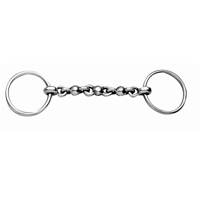 Korsteel Stainless Steel Waterford Loose Ring Snaffle Bit
