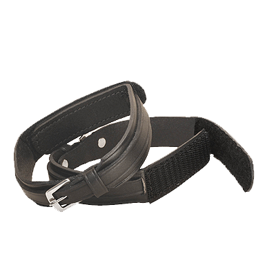 Tory Leather Easy Jod Garters With Velcro Closure - Black