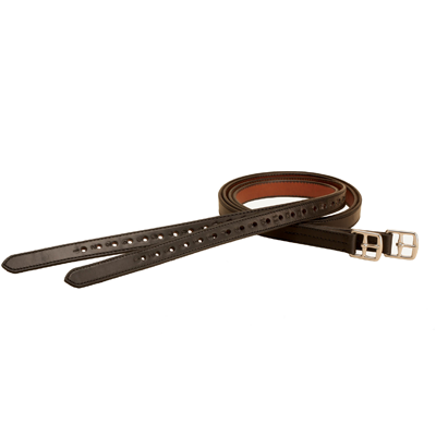 Tory Leather Products Half Hole Stirrup Leathers - Black