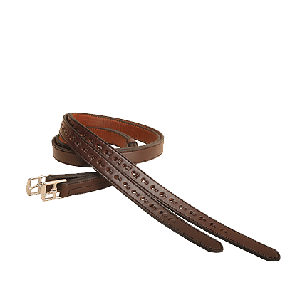 Tory Leather Products Half Hole Stirrup Leathers - Havana