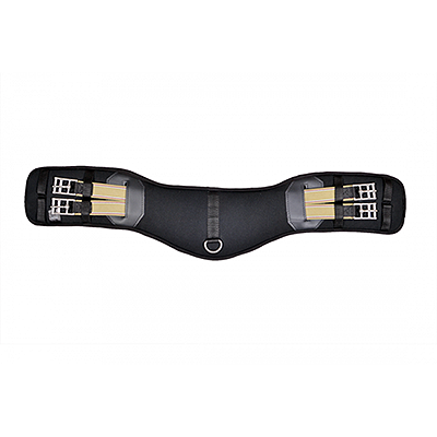 RHC Equestrian Memory Foam Contoured Dressage Girth - Black